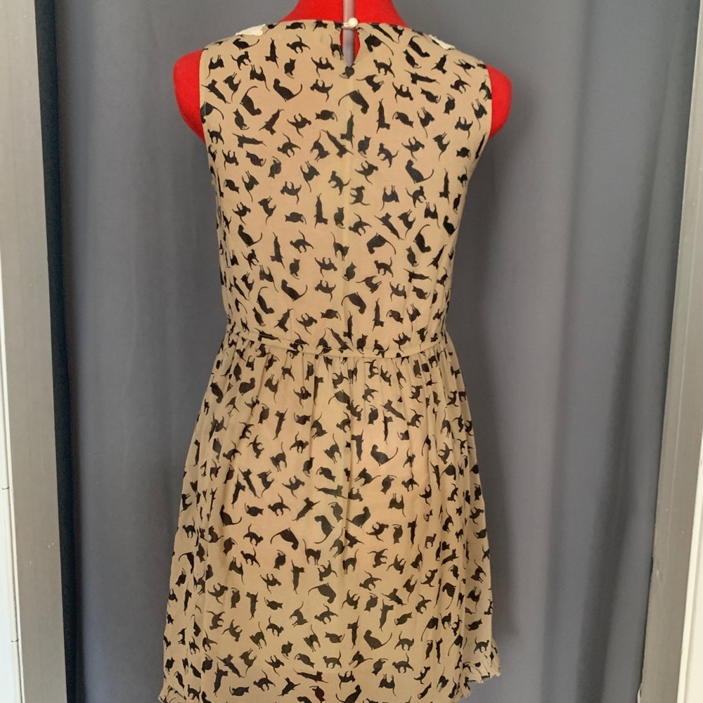 Cat Print Dress - Picture 3 of 6
